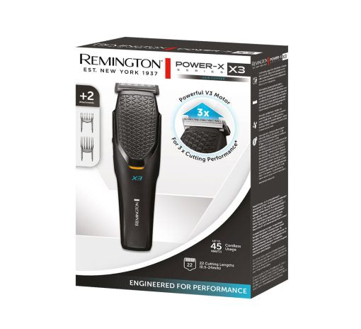 Remington Power X Series X3 Hair Clipper Cordless 45 Min
